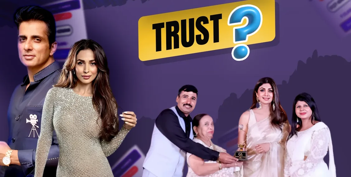Celebrity Trust - Deepak Dhingra with Sonu Sood, Shilpa Shetty and Malaika Arora